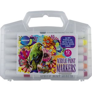 CENTRUM Akrilu marķieru komplekts 12 kr