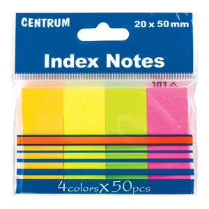 CENTRUM Papīra indeksi 4neon kr.x50lp