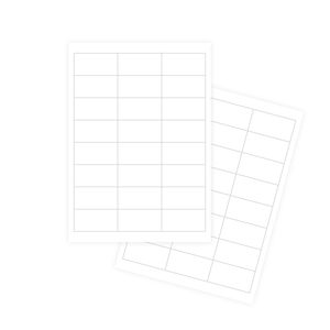 Pašlīmējošās baltas uzlīmes FOROFIS 64.6x33
