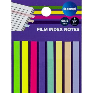 CENTRUM Plastikāta indeksi 60*5mm 8neon kr