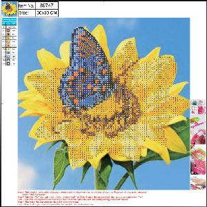 CENTRUM Dimanta mozaīka "Sunflower" 30x30cm