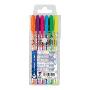 CENTRUM Gēla pildspalvu komplekts NEON 6kr