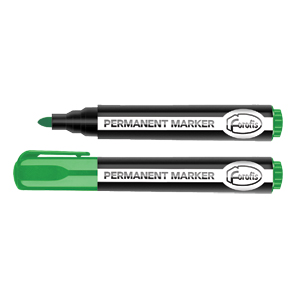 Marķieris permanents Mego 2-5mm zaļš ar