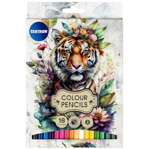 CENTRUM Zīmuļi 18kr. TIGER garie, sešstūraini