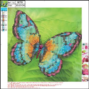 CENTRUM Dimanta mozaīka "Butterfly" 30x30cm