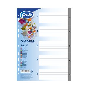 Sadalītājs A4 "1-5" 0.13mm