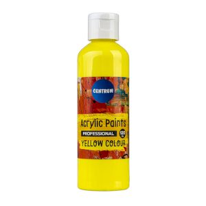 Akrila krāsa 120ml dzeltena CENTRUM