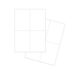 Pašlīmējošās baltas uzlīmes FOROFIS 105x148mm A4