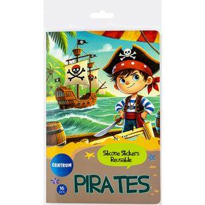 CENTRUM Dekoratīvas uzlīmes "PIRATES" Atkārtoti