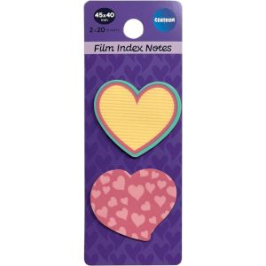 CENTRUM Plastikāta līmlapiņas-indeksi komplekts "HEART&quot
