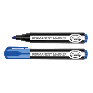 Marķieris permanents Mego 2-5mm zils ar