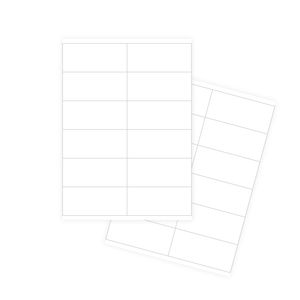 Pašlīmējošās baltas uzlīmes FOROFIS 105x48mm A4