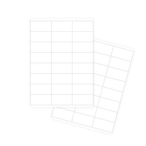 Pašlīmējošās baltas uzlīmes FOROFIS 70x36mm A4