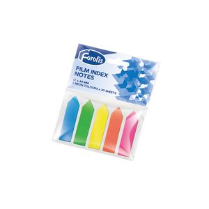 Plastikāta indeksi FOROFIS 5 neona krāsas
