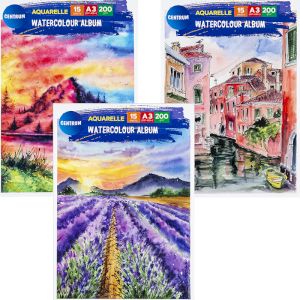 CENTRUM Akvareļu albums A3 15lp.200gr