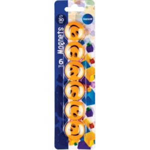 CENTRUM Magnēti tāfelēm SMILE diam.30mm