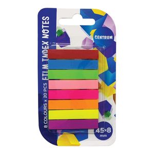 CENTRUM Plastikāta indeksi 45*8mm 8neon kr