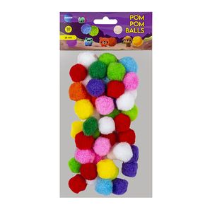 CENTRUM Pomponu bumbiņu komplekts 25mm, 50gab
