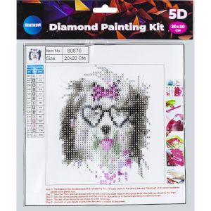 CENTRUM Dimanta mozaīka 5D "Dog"