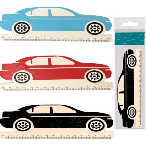 CENTRUM Lineāls 15cm "Car" koka