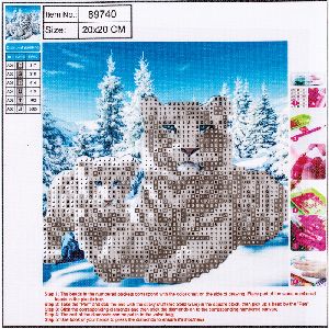 CENTRUM Dimanta mozaīka "Tiger" 20x20cm