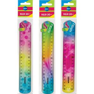 CENTRUM Lineāls 20cm SOFT ABS lokans