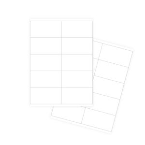 Pašlīmējošās baltas uzlīmes FOROFIS 105x57mm A4