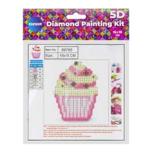 CENTRUM Dimanta mozaīka "CupCake" 15x15cm