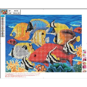 CENTRUM Dimanta mozaīka "Exotic fish&quot