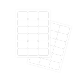 Pašlīmējošās baltas uzlīmes FOROFIS 63.5x46