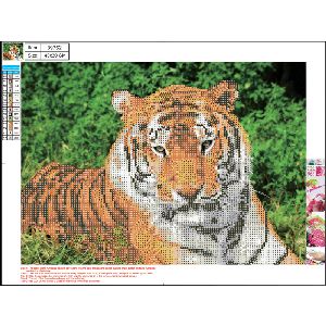 CENTRUM Dimanta mozaīka "Tiger" 30x40cm