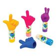 Sharpener plastic with container and syntetic eraser 'Hand' 125x40x40mm