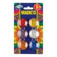 Magnets GLITTER diam.30mm 6pcs