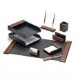 Desk set (8 items) wood FOROFIS