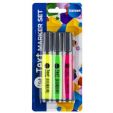 Set of 3 text markers chisel tip 1-3mm 