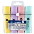 Set of 4 text markers chisel tip 1-5mm