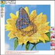 Diamond mozaic 'Sunflower' 30x30cm