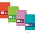 Bloknots A6 līniju 80lp. cietos vākos ar gumiju 'Multicolor'