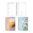 Weekly calendar A6 Sāga “01“ craft cover, spiral bound
