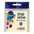 Stick notes 76*76mm 100sh. CENTRUM (light yellow)