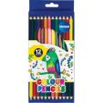 Color pencils 12col. ZOO long size /paper box