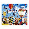 Алмазная мозайка + Картина по номерам с акр. красками 'Air Balloon' 40x50cm