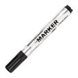 Whiteboard marker black liquid ink, bullet tip 2-5mm