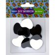 Small Mirrors for Crafts 'HEART' 3cm, thickness 1mm