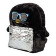 Backpack black 'Pinguin' 27x11x35cm