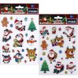 Dekoratīvās uzlīmes Puffy “Christmas”, 2 lapas