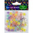 DIY BEADS 'FLOWER', 1m elastic band, d.7mm 25g