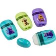 Plastic sharpener with 2 blades and dust container  'Cartoon Animals'