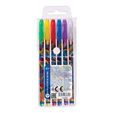 Set of 6 colours GLITTER gel pens 1.0mm