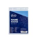 Name badge Vertical 155x116mm, thickness 0.25mm (PVC)